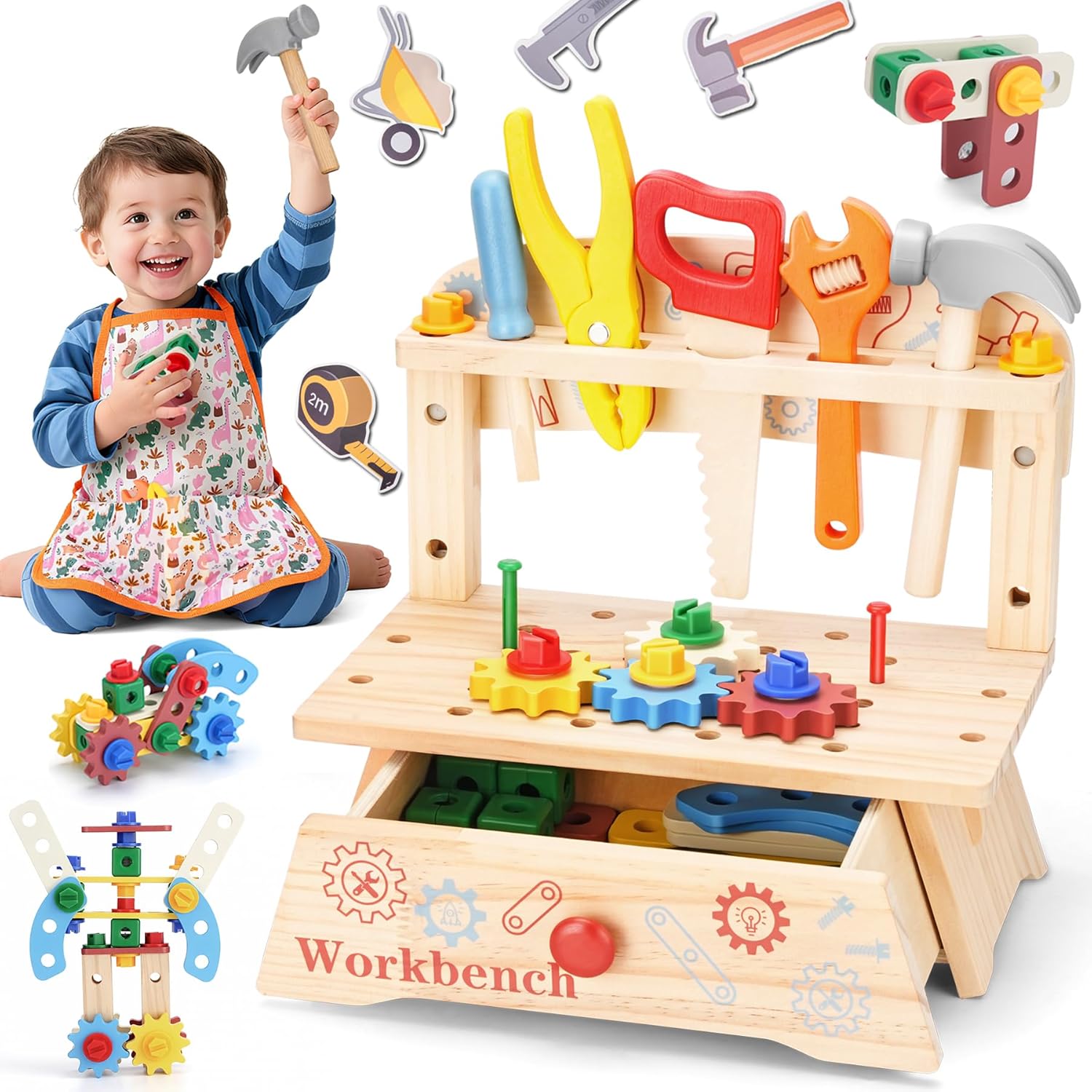 Banc à outils en bois pour enf - Gardening Tools Kids Set avis et prix